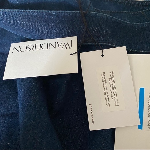 JW ANDERSON US sz 10 UK 14 Blue Denim Skirt Logo - Picture 8 of 12